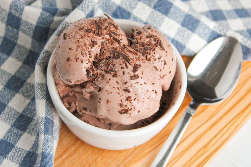Ninja Creami Chocolate Ice Cream Made with Chocolate Milk
