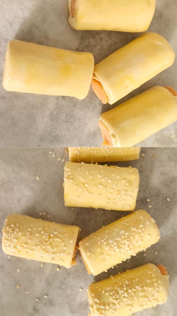 air fryer rolls with puff pastry