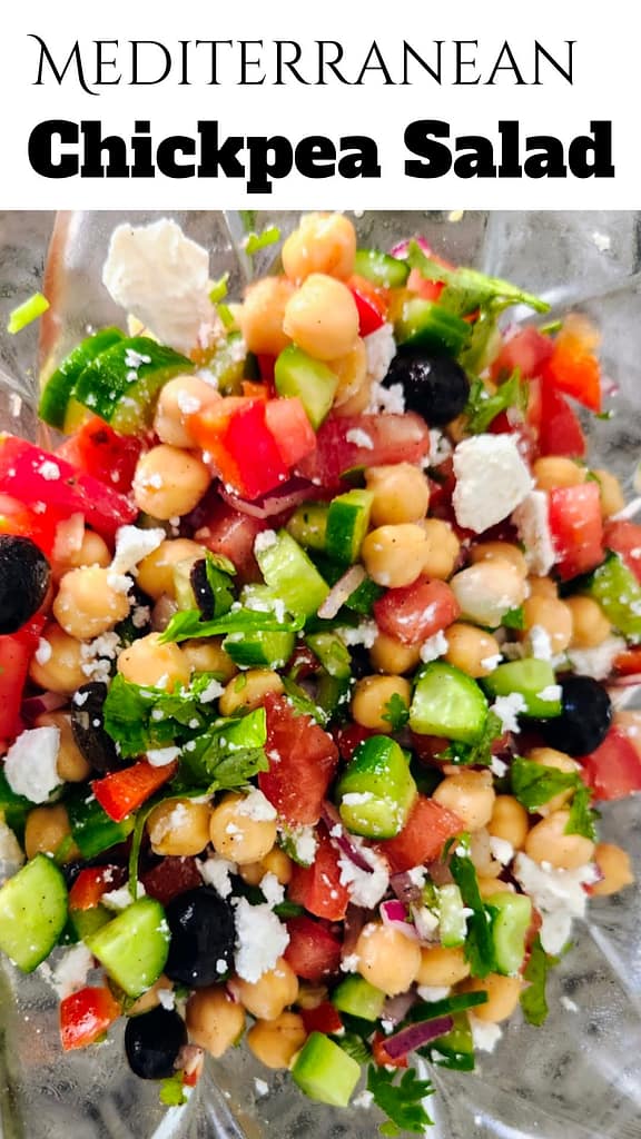 Healthy Mediterranean Chickpea Salad