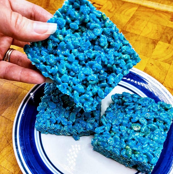 Blue Matcha Rice Krispie
