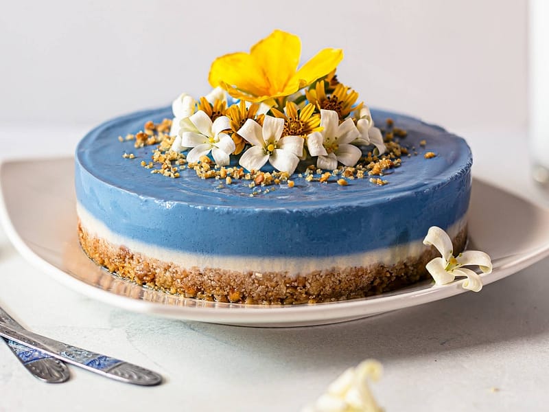 Blue Matcha Cheesecake