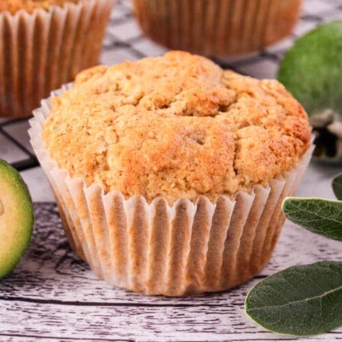 Feijoa Muffins with a Hint of Cinnamon