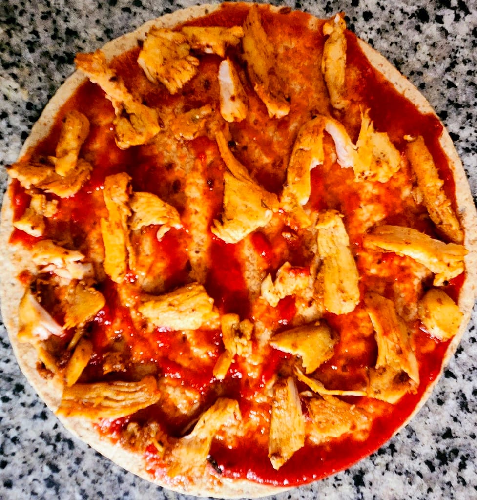 Air Fryer Pizza with Tortilla